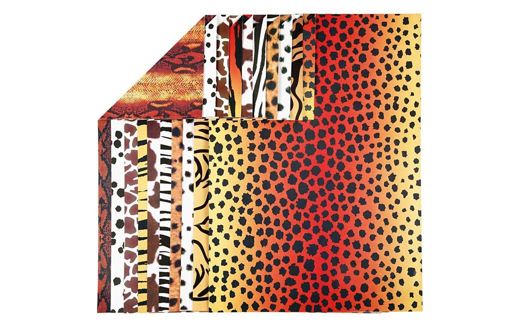 Creativ Company Papier de bricolage Animal Print A4, 10 feuilles