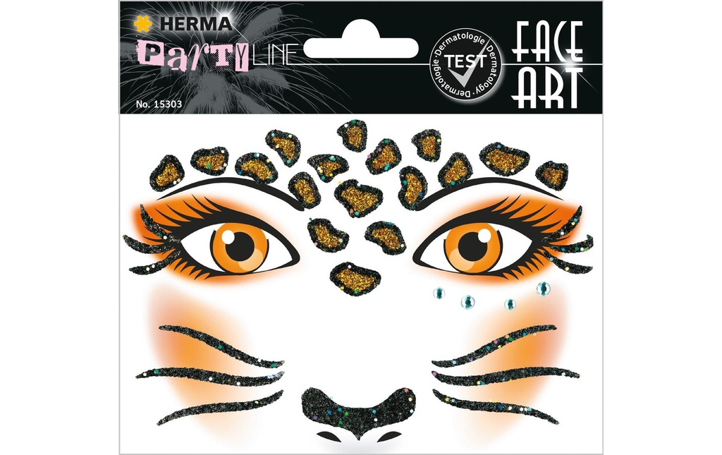 Herma Stickers Face Art Leopard, 1 Pièce/s