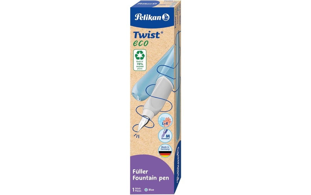 Pelikan Stylo plume Twist eco moyen (M), Bleu