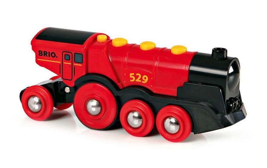 BRIO Chemin de fer Batterie Lola rouge Loco