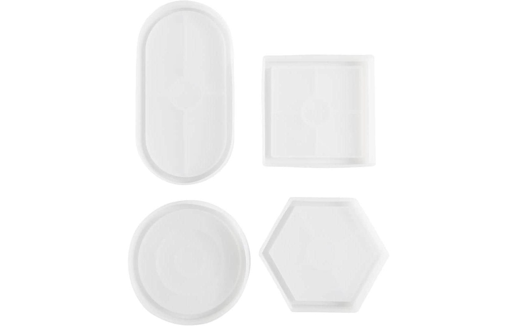 Creativ Company Moule à couler Silicone 4 formes