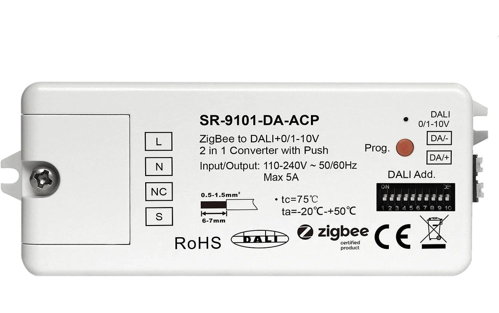 Sunricher Convertisseur de signal ZIGBEE 3.0 LED Dimmer DALI DT6/DT8
