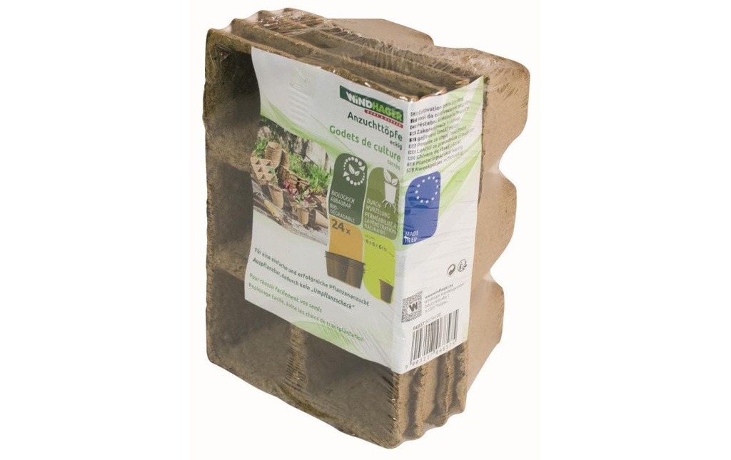 Windhager Godets de culture 6 cm 24 pièces