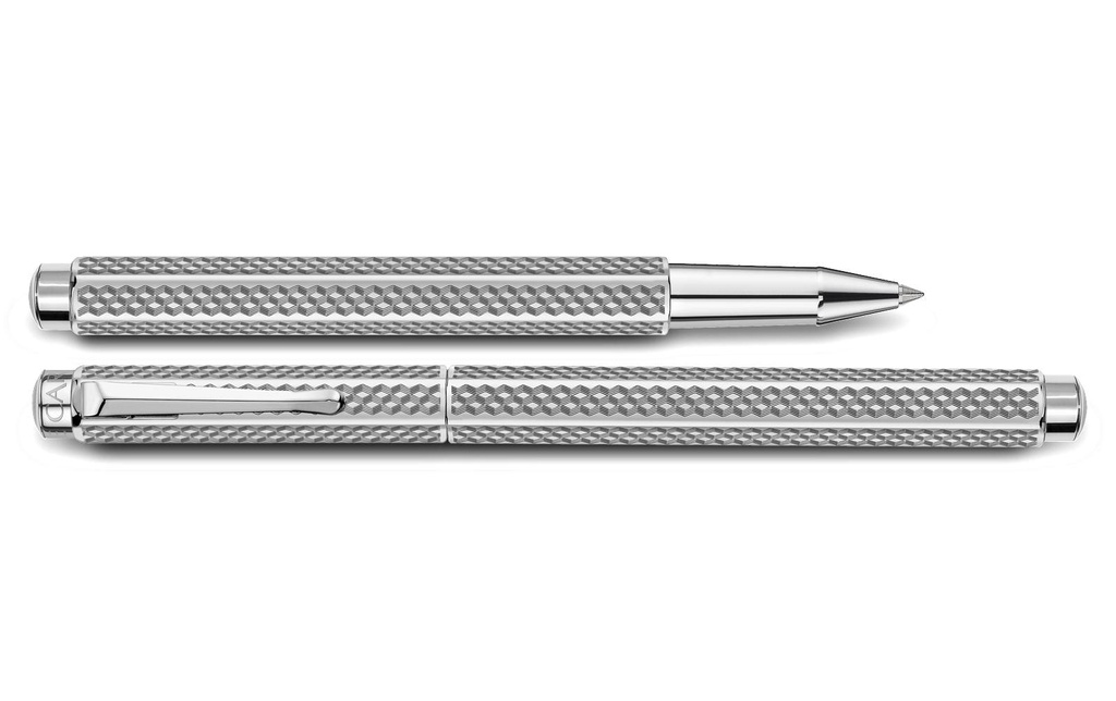 Caran d'Ache Stylo à bille roulante Ecridor Cubrik Platine