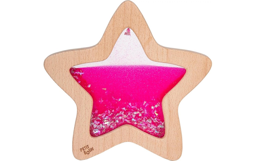 Sombo Hochet Étoile sensorielle Nebula Rose