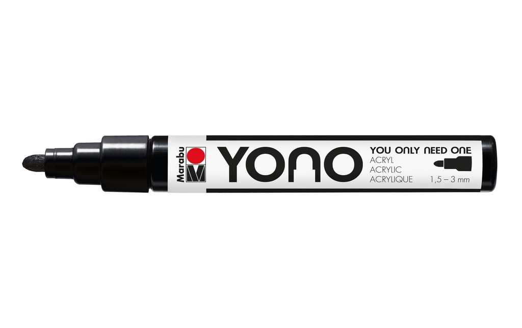 Marabu Marqueur acrylique YONO 1.5 - 3 mm Noir