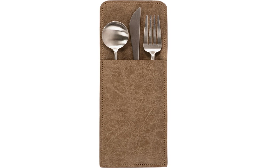 Tiseco Set de table Truman 10 cm x 25 cm, Taupe