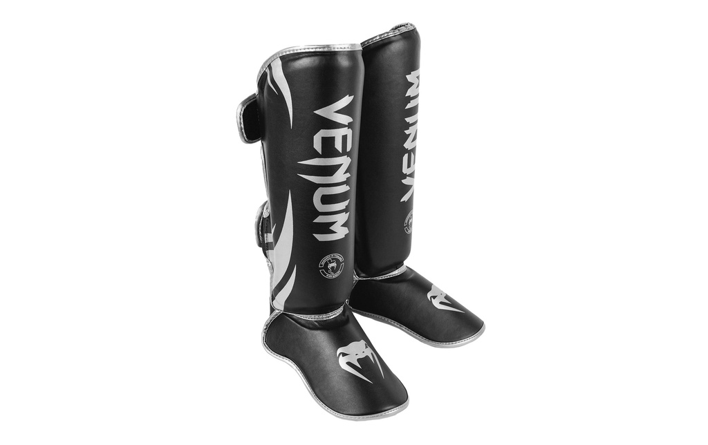 Venum Challenger Standup Shin Guards Noir/Argent, L