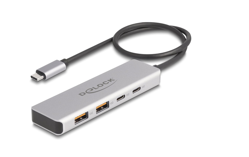 Delock Hub USB 10 Gbps 2 x USB Type-A et 2 x USB Type-C