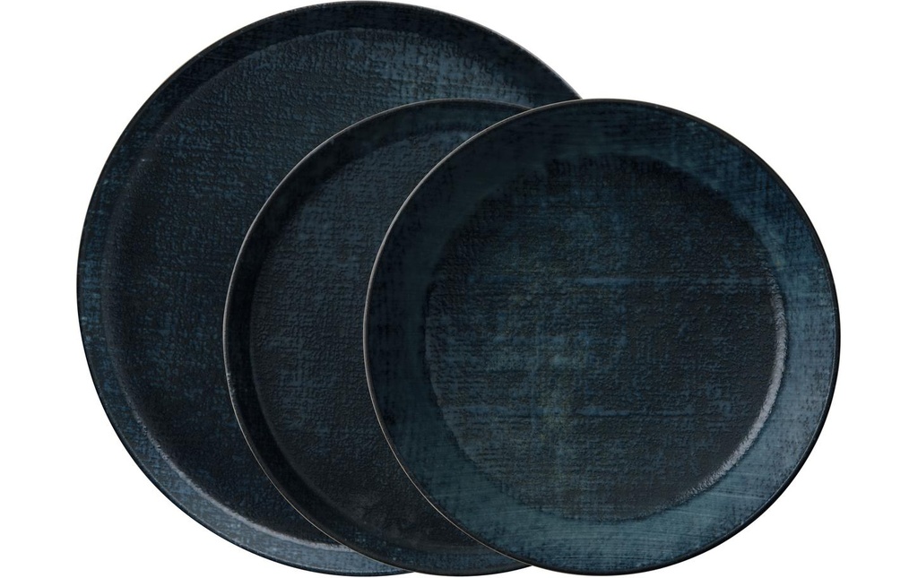 Arthur Krupp Set d’assiettes Ocean Denim 12 Pièce/s,Bleu