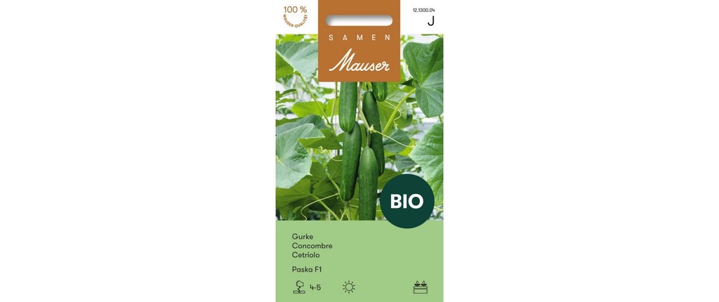 Samen Mauser Semence Concombre BIO Paska F1