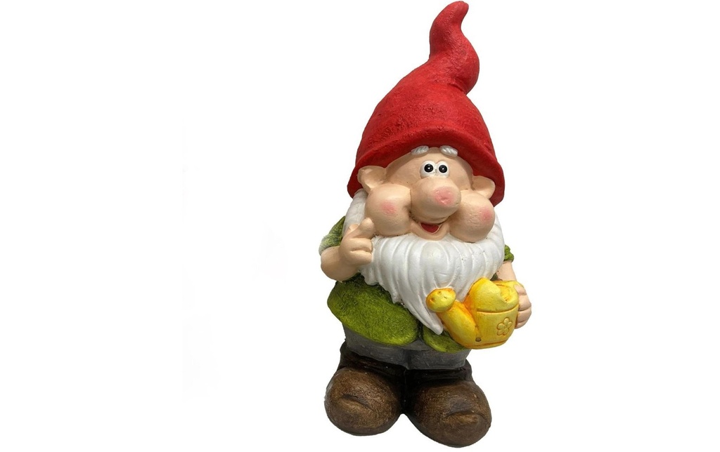 Dameco Figure décorative Nain de jardin avec arrosoir, 12 x 15 x 28 cm