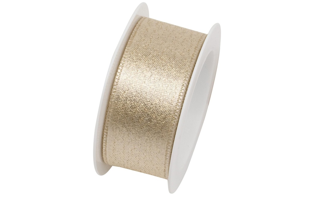 Braun + Company Ruban cadeau Brilliant 25 mm x 2 m, Doré