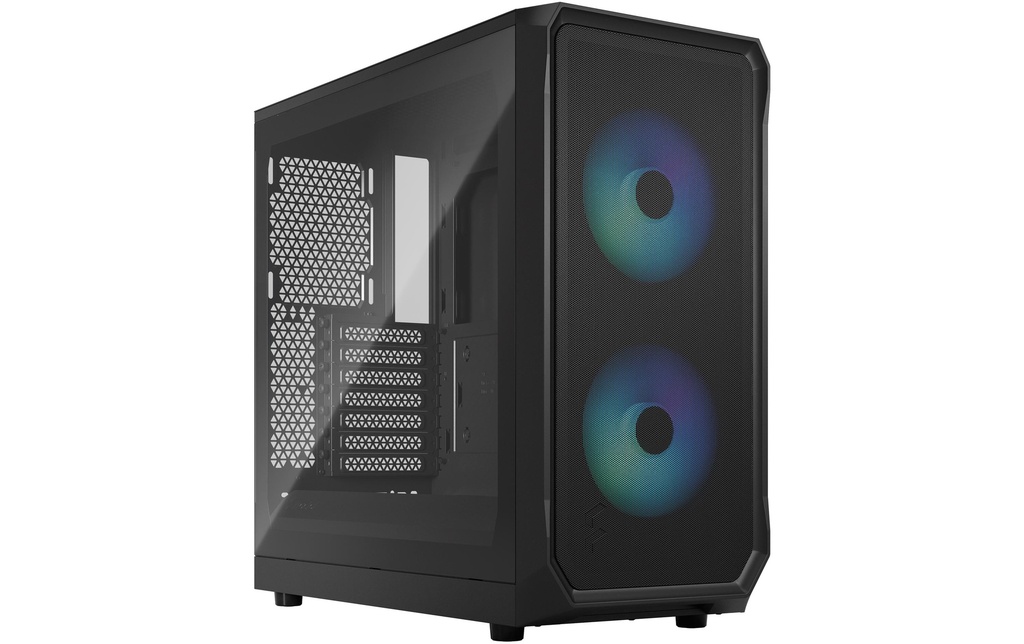 Fractal Design Boîtier d’ordinateur Focus 2 RGB TG Clear Tint Noir
