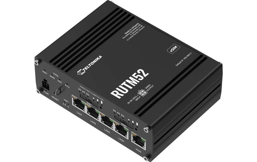 Teltonika Router Industriel 5G RUTM52