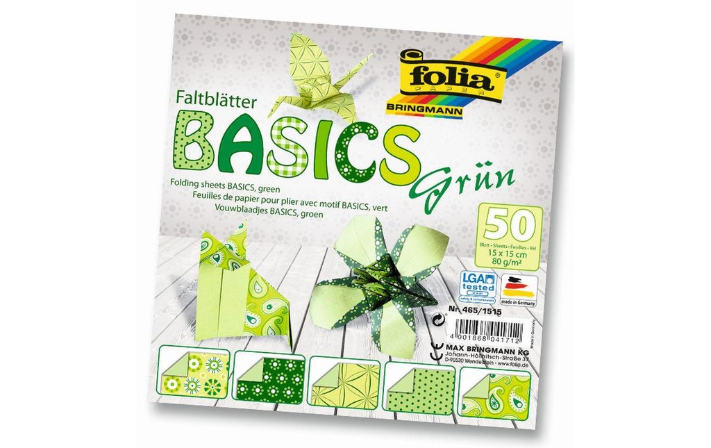 Folia Feuilles origami Basics  verdoyant