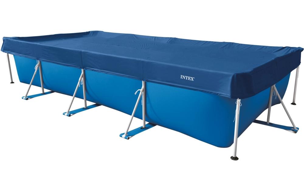 Intex Bâche pour piscine Deluxe tous temps 4.5 m x 2.2 m, bleu foncé