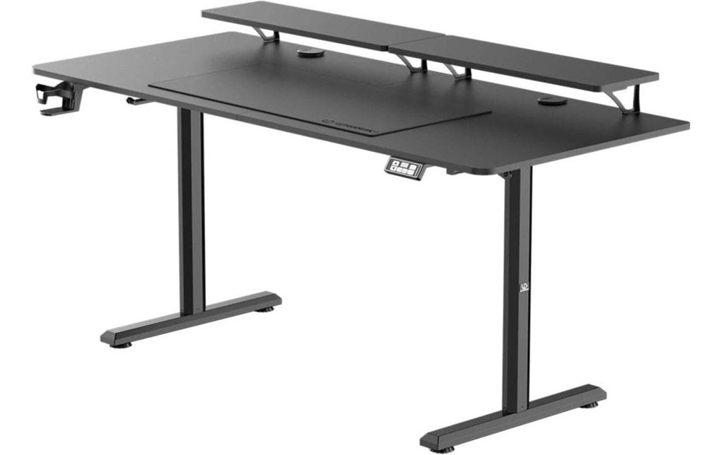 Ultradesk Table de jeu Highlander XXL Noir