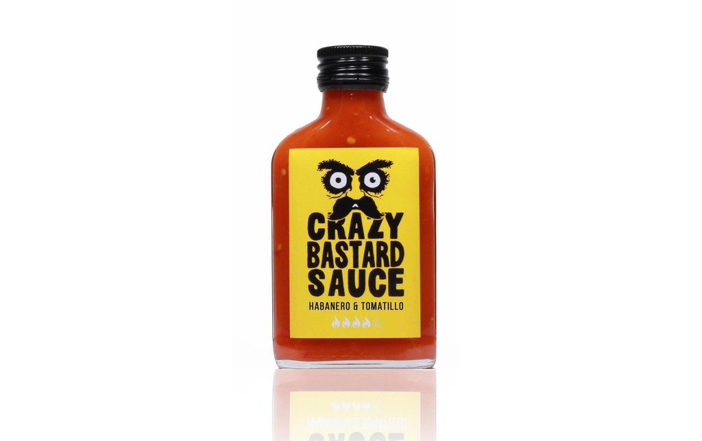 Crazy Bastard Sauce Hot Sauce Habanero et Tomatillo 100 ml