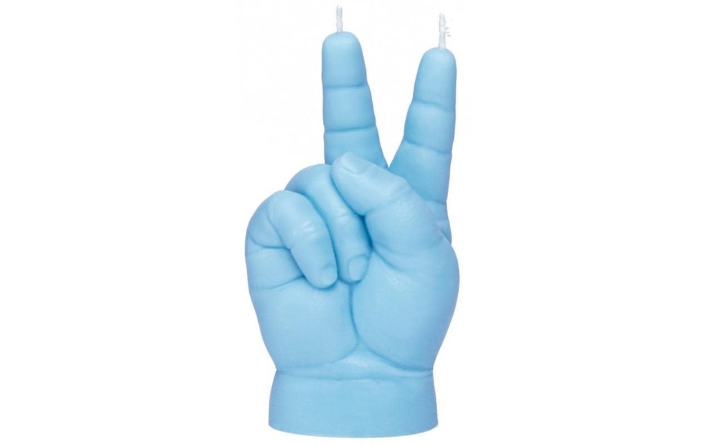 Mandatus Bougie Candle Hand Baby Peace, Bleu
