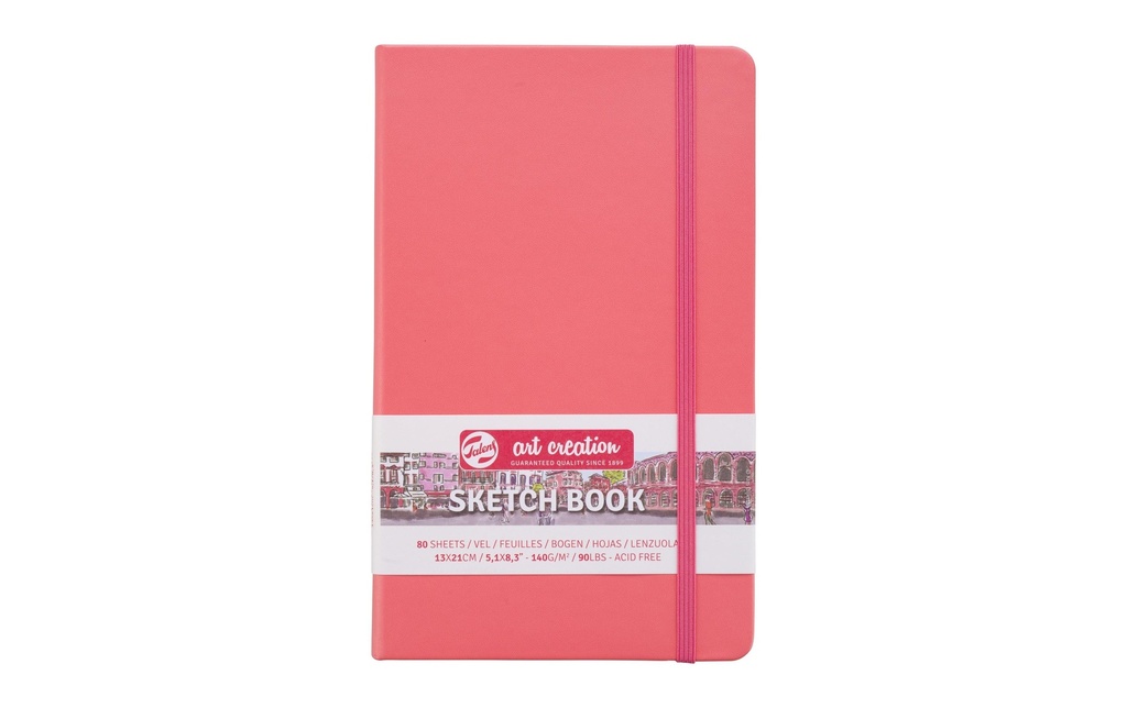 TALENS ART CREATION Carnet de croquis 13x21 corail (160 pces)