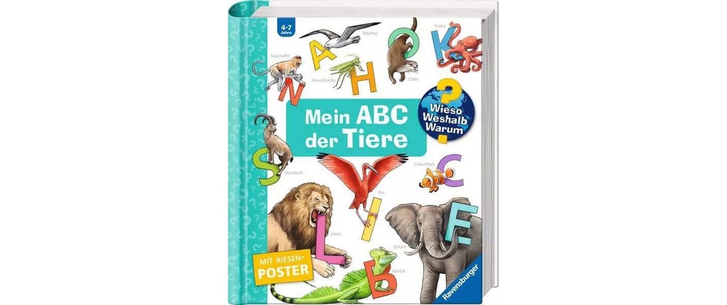 Ravensburger Livres pratiques pour enfants Mon ABC des animaux