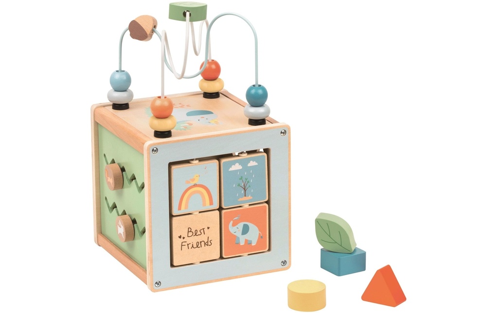 Spielba Holzspielwaren Cube de jeu multifonctionnel Forêt