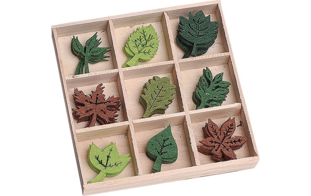 Heyda Décoration à éparpiller feutre, feuilles