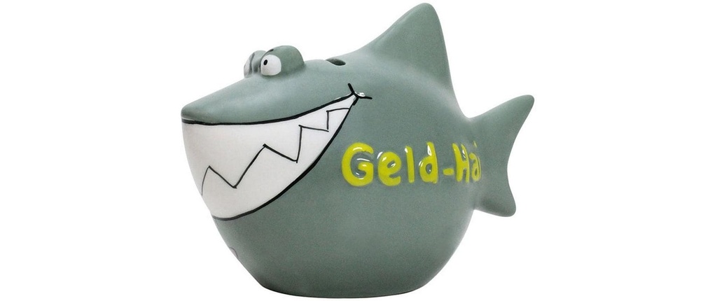 G. Wurm Tirelire Requin à fric 12.5 x 9 x 9 cm