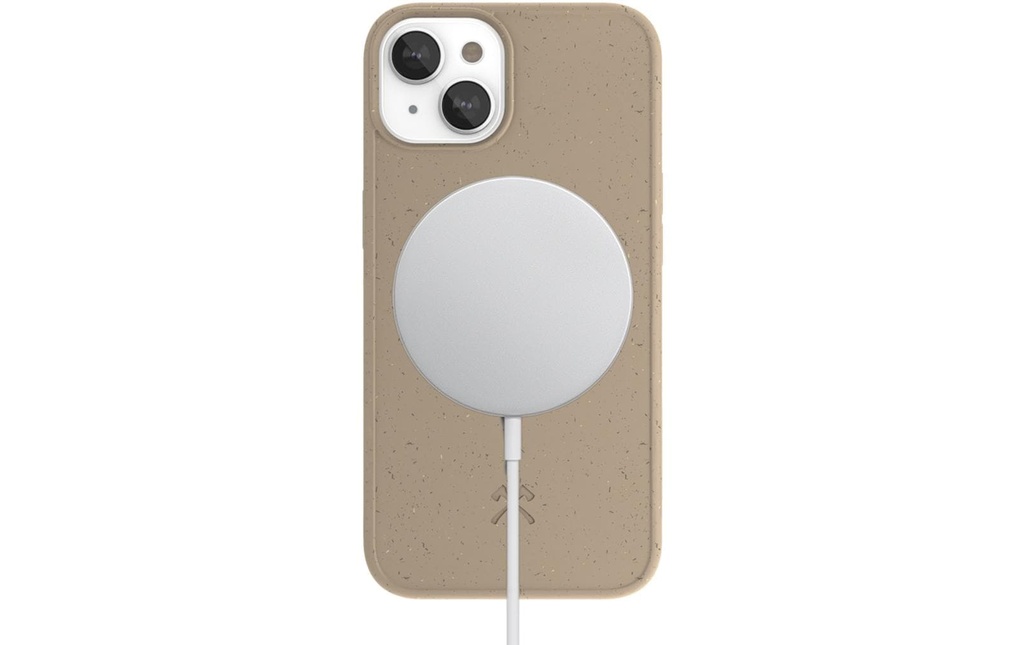 Woodcessories Coque arrière Bio Case MagSafe iPhone 14 Plus Taupe