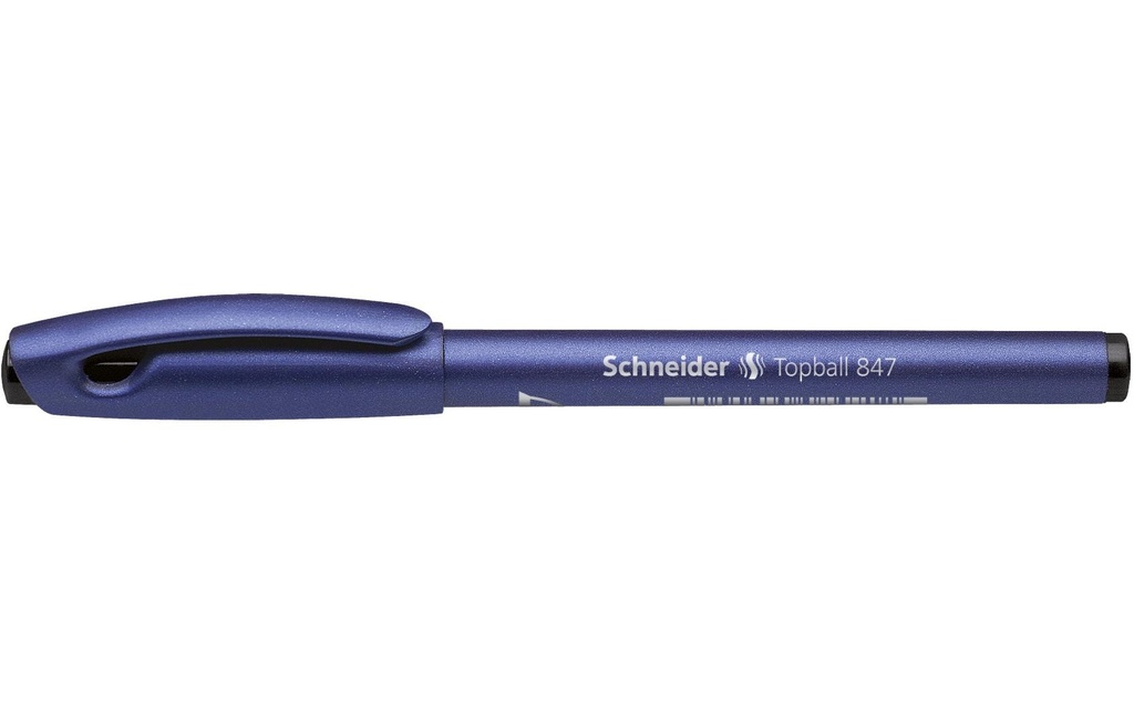 Schneider Stylo à bille roulante 847 0.5 mm, Noir, 10 pièces
