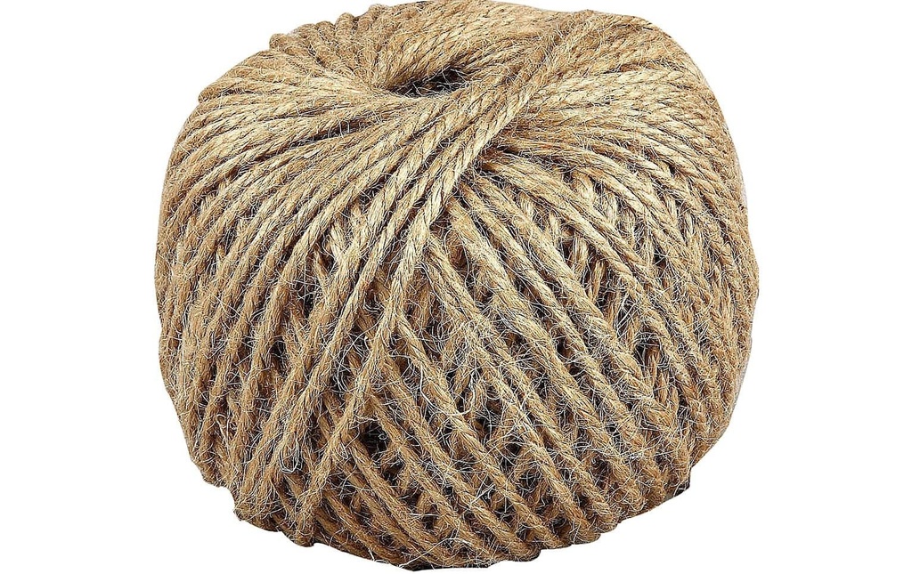 Creativ Company Cordon fil naturel, 3 mm, 100 m, 1 rouleau