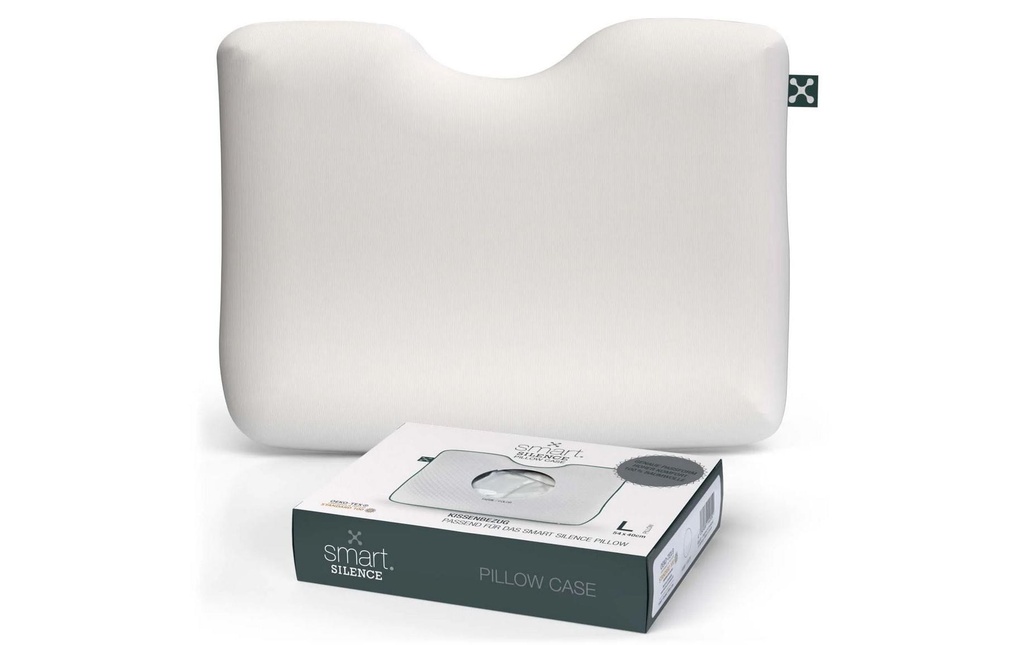 Smartsleep Taie d’oreiller Silence L 54 x 40 x 12 cm, Blanc
