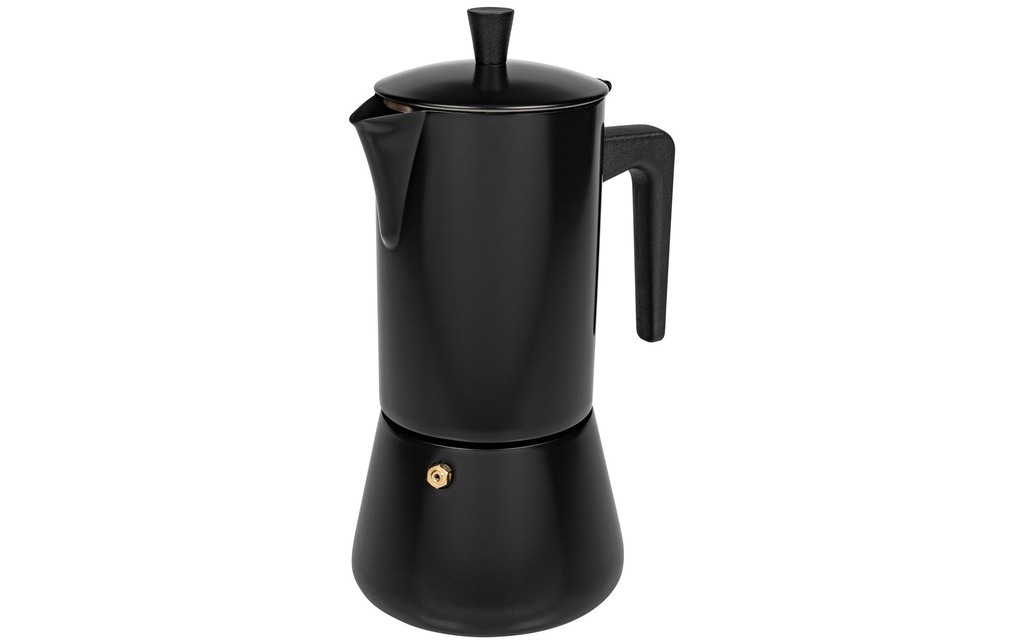 FURBER Cafetière italienne Chicchi 10 tasses, Noir