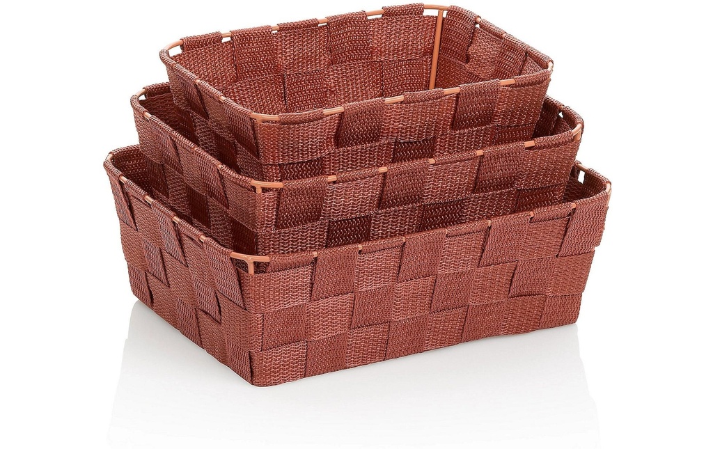 Kela Supports pour ustensiles de salle de bains Alvaro 3 pièces, Terracotta