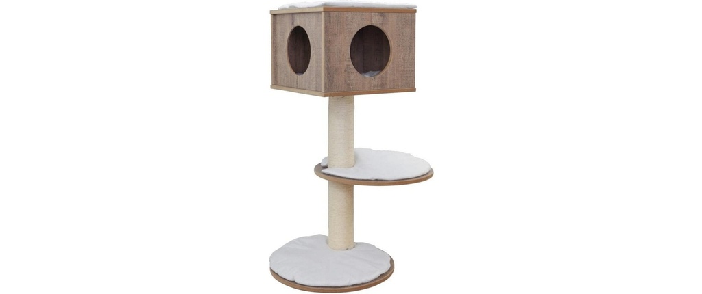 Kerbl Arbre à chat Dinari Light 110 cm, marron/blanc