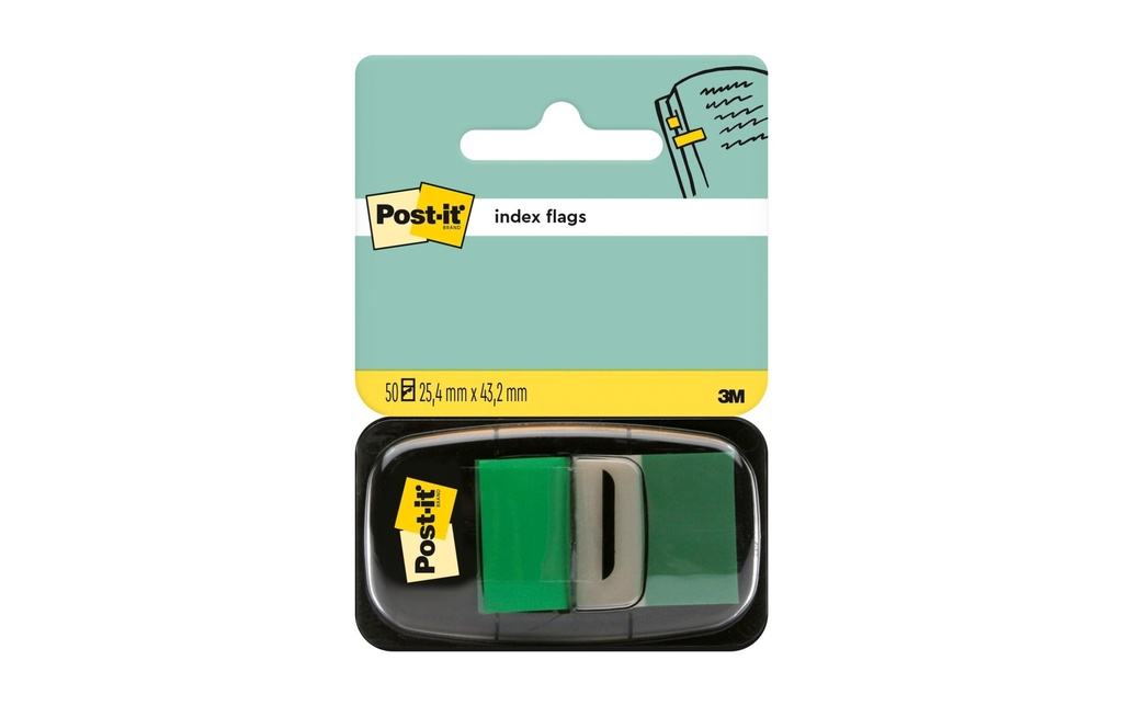 Post-it Marque-page Index Post-it 50 pièces Vert