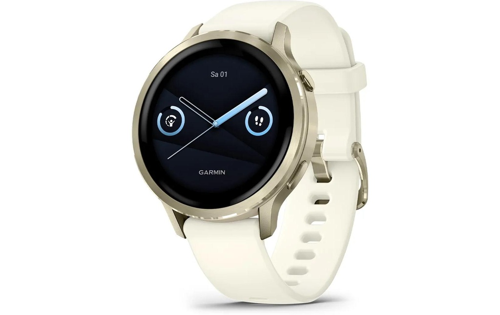 GARMIN Montre de sport GPS Venu 4 - 41 mm Beige/Or