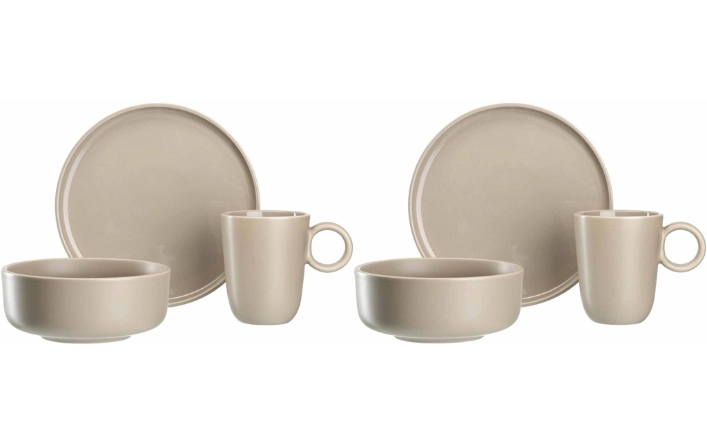 LEONARDO Set d’assiettes Roma 6 pièces, Beige