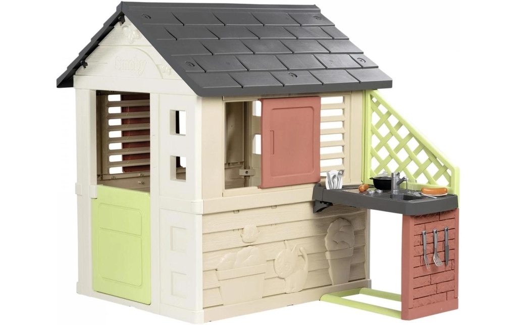 Smoby Maison de jeu Nature avec cuisine