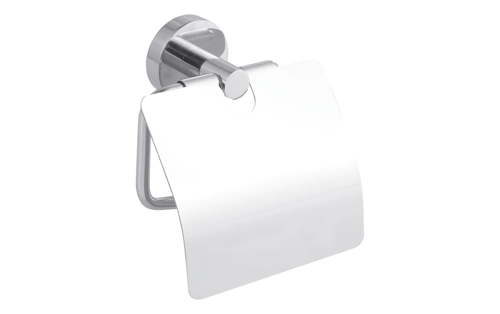 tesa Porte-rouleau pour papier toilette avec couvercle