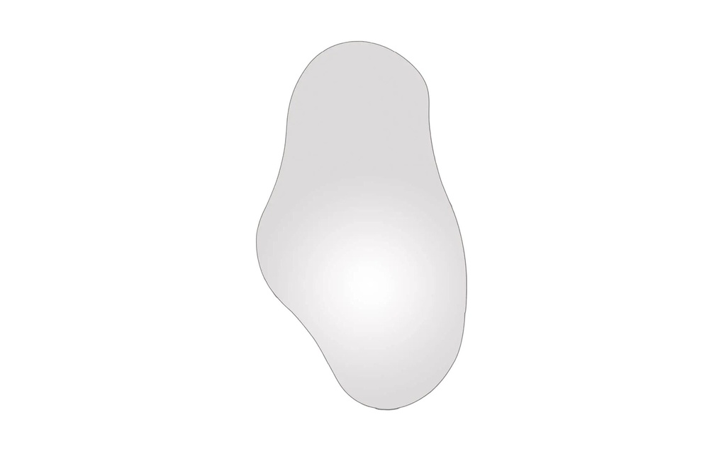 Esmée Miroir Wavy 44 x 80 cm, Argent