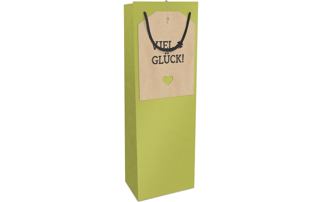 Braun + Company Sac à bouteilles Bonne chance 12 x 36 x 10 cm