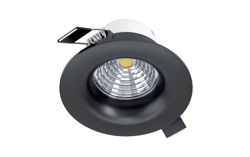 EGLO Leuchten Spot encastré Saliceto 1 Ronde 1x 6 W 2700 K, Noir