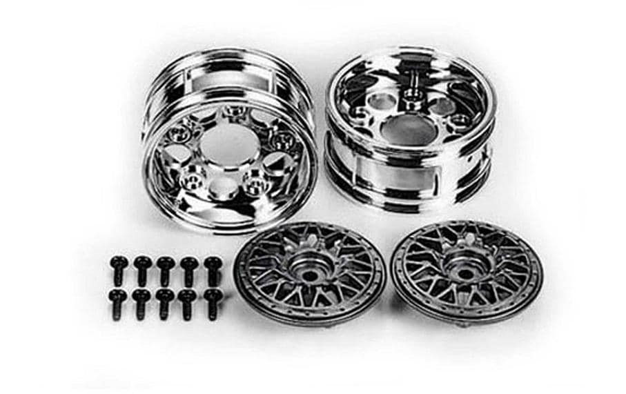 Tamiya Jantes BBS, en deux parties, 30 mm, argent 2 pièces, 1:10