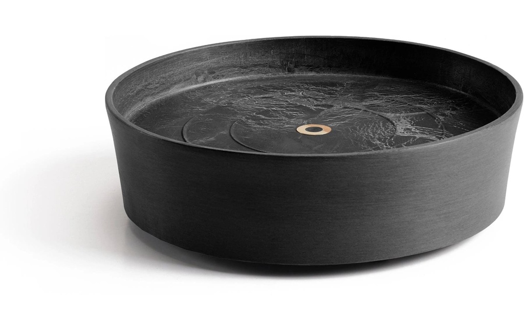 Ecopots Soucoupe Saucer Wheels Ø 29 cm Noir