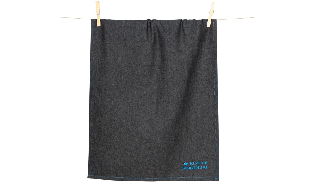 pad Ensemble de torchons pour la vaisselle Denim, roi de tout Noir