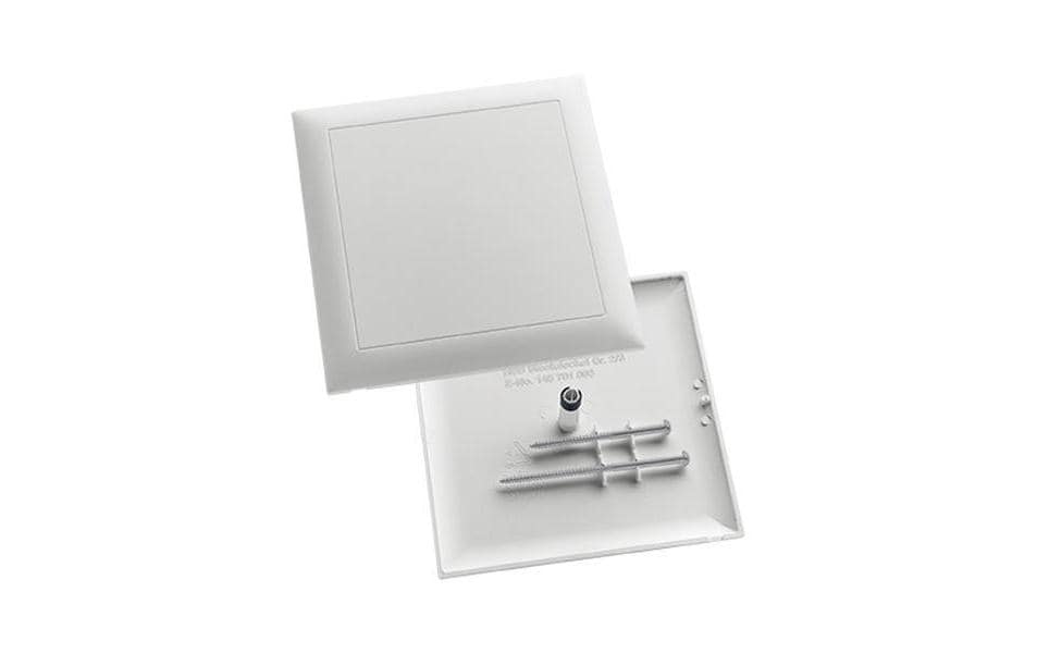 WEIBEL Couvercle à enficher EDIZIOdue Design 130 x 130 Blanc