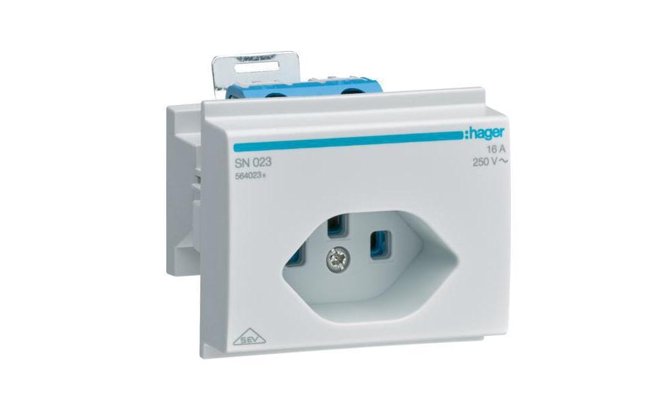 Hager Prise de courant DIN Stdo 1xT23 Suisse