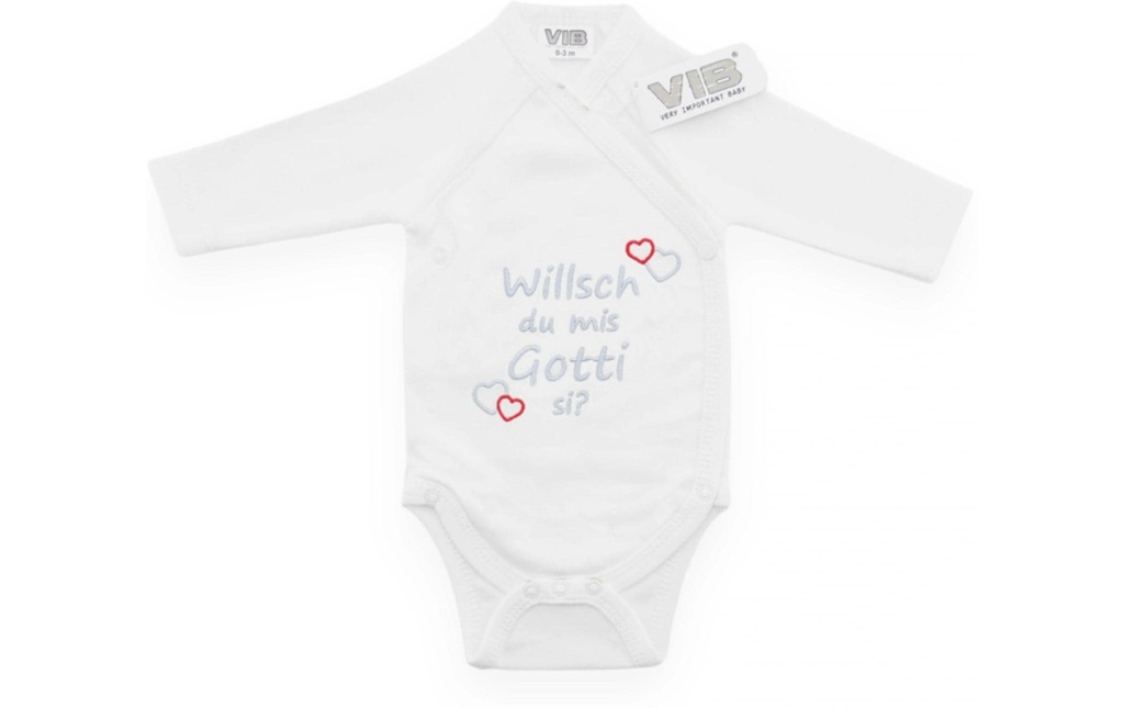 Very Important Baby Body Est-ce que tu veux être mon parrain? Blanc